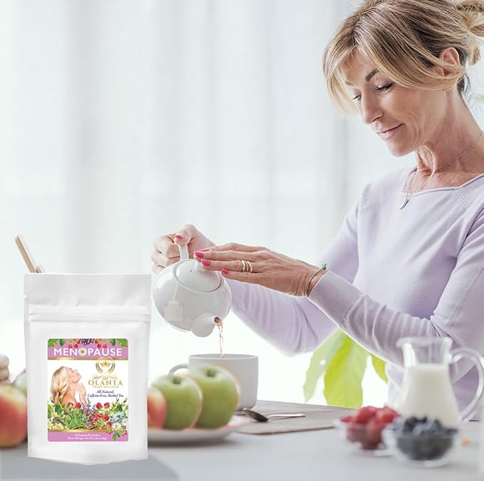 Menopause Support Tea - MENOPAUSE TEA - Organic Herbal Tea for Women Red Clover Tea Menopause Relief Herbal Tea for Hot Flashes