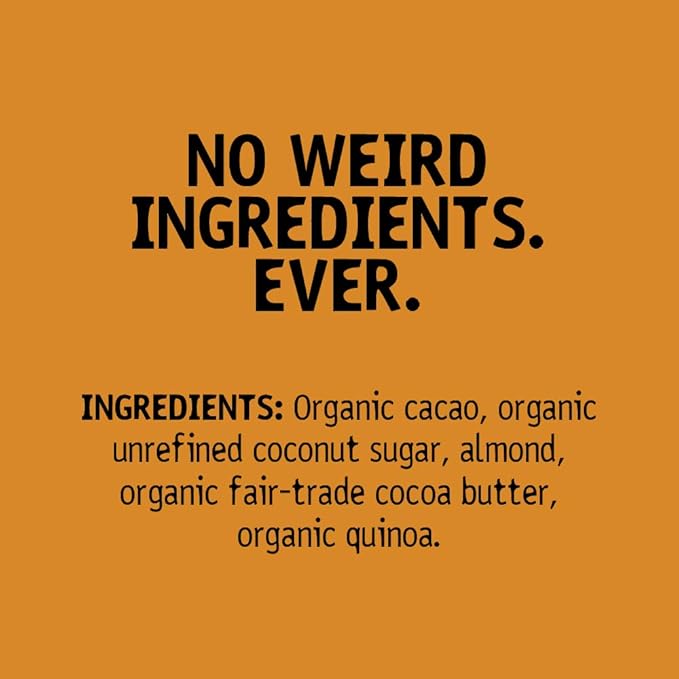 Hu Chocolate Bars | 8 Pack Almond Butter Puffed Quinoa Chocolate | Natural Organic Vegan Gluten Free Paleo Non GMO Fair Trade Dark Chocolate | 2.1oz Each