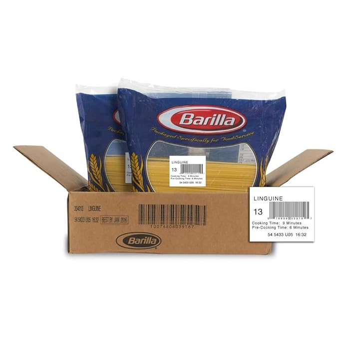 Barilla Semolina Linguine Pasta 2 Pack - 10 Lbs Each