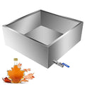 Maple Syrup Evaporator Pan Stainless Steel Maple Syrup Boiling Pan with Valve and Thermomete for Boiling Maple Syrup 24 x 24 x 9.5 Inch