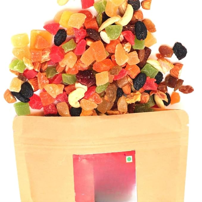 Generic Oraganic Mix Nuturitious Mixed Fruits Cutting &amp Dried Fruits Super Healthy Combo Snack - 200 Grams