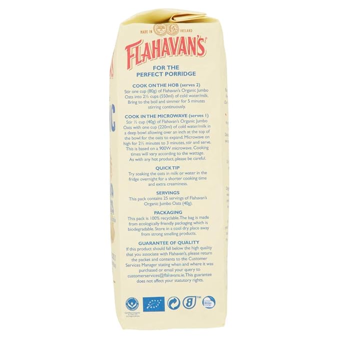 Flahavans Organic Porridge Oats 1kg