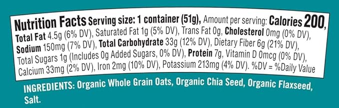 Bob's Red Mill Organic Oat Cup Classic 1 cup (Pack of 12)- Non GMO Whole Grain Kosher
