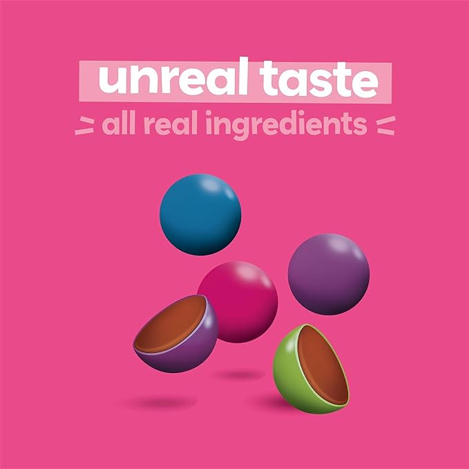 UNREAL Milk Chocolate Gems Certified Fair Trade Non-GMO Made with Gluten Free Ingredients and Colors from Nature No Sugar Alcohols or Soy 6 Bags