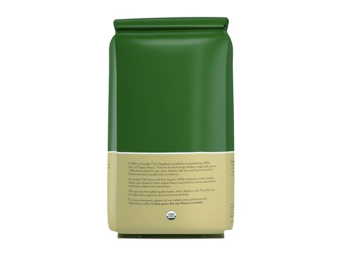 Cafe Altura Whole Bean Organic Coffee Dark Roast 5 lb Bag