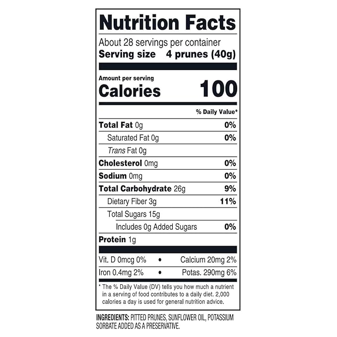 Pitted Prunes 40 oz Value Bag + 5 ml Measuring Spoon – Premium Dried Fruit Snack Bundle Fiber-Rich Prunes for Snacking &amp Baking