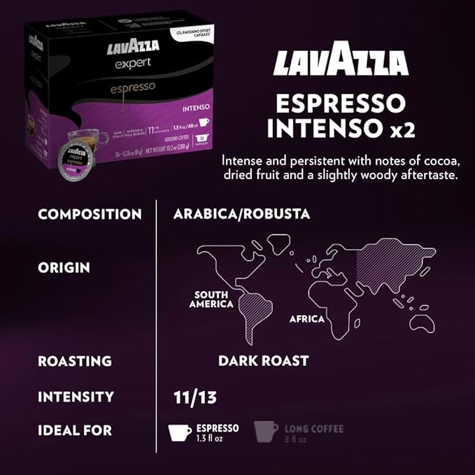 Lavazza Expert Variety Pack Contains Light Medium and Dark Roast Espresso and Coffee Capsules Compatible with Lavazza Classy Machines (36 Capsules)