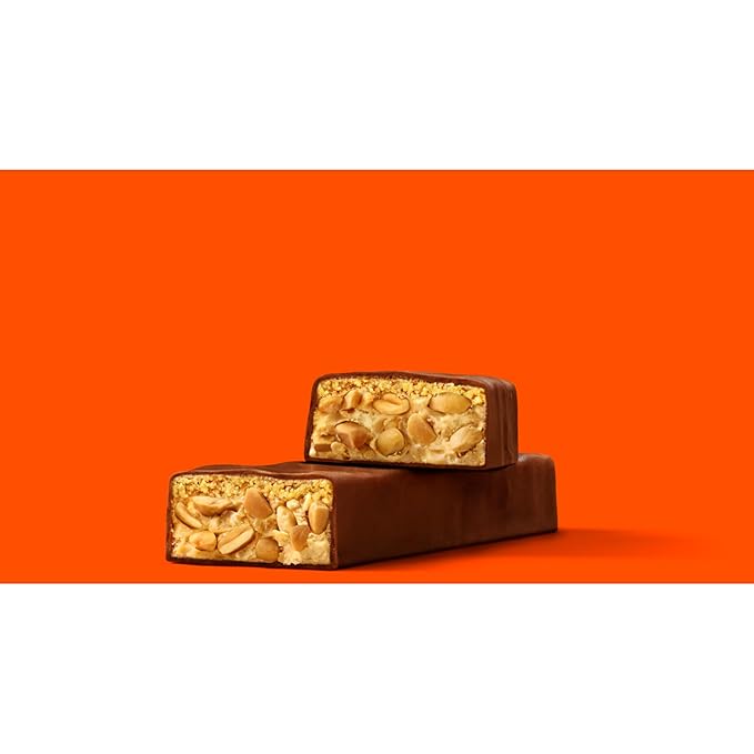REESE'S Crunchy Peanut Peanut Butter and Peanuts King Size Candy Bars 3.2 oz (18 Count)