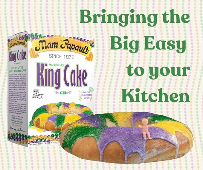 Mam Papaul's King Cake Mix 2pk
