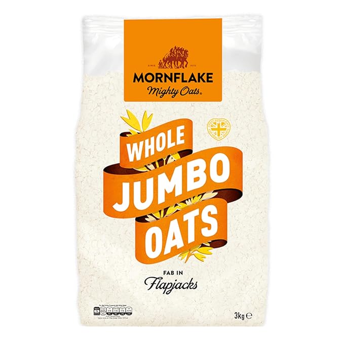 Mornflake Jumbo Oats 4x 3kg 100% Wholegrain Rolled Oats All Natural Ingredients High In Fibre. Perfect For Breakfast Porridge Oats Overnight Oats &amp Flapjacks. Suitable For Vegan Diet