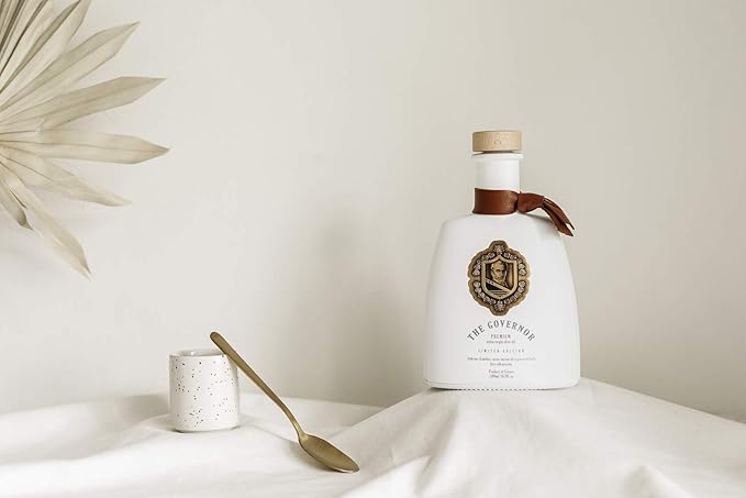 The Governor Limited Edition Extra Virgin Olive Oil - Unfiltered Cold-Pressed Early Harvest Single Origin - Peppery Robust Spicy Notes - Packed with Polyphenols Oleocanthal Antioxidants 500ml