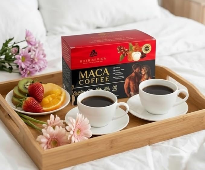 12 in 1 Maca Mushroom Coffee | Arabica Coffee with Maca | Herbs &amp Functional Mushrooms | Non-GMO Vegan | 15 Sachets