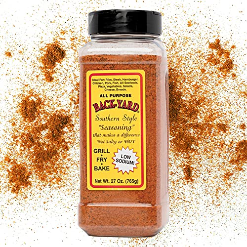 #1 All Purpose Seasoning | BACK-YARD Southern Style Original 27 oz | Value Size - RESTAURANT PACK | Sprinkle on Steak Seasoning Poultry Seasoning Fish Seasoning Vegetable Seasoning | Low Sodium (27