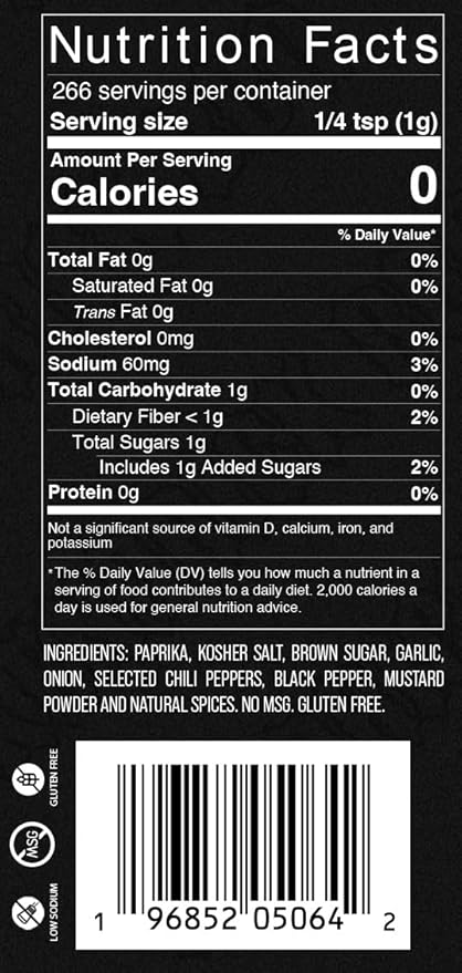 Kendrick BBQ - All Purpose Rub 9.4 oz Pack of 1 - Low Sodium - No MSG - Gluten FREE