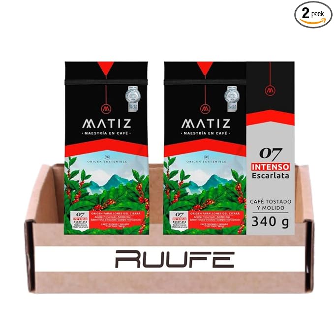 Matiz Colombian Coffee - Intense Roasted &amp Ground (Pck of 2) - Matiz Escarlata