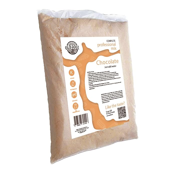 ALDKitchen Bubble Waffle Mix | Soy free | Nut free | Dough Mix for Egg Waffles (Chocolate 5Lb)