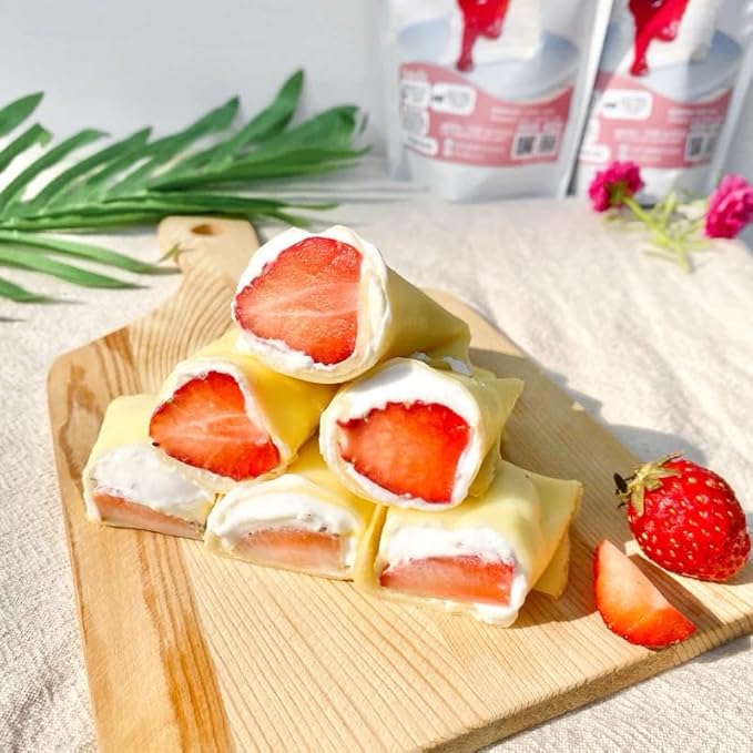เชฟจ๋า Premium Soft Crepe Mix - Professional Grade Thin Crepe Batter Premix - Ideal for Mille Crepe Cakes and Chilled Dessert Wraps - Easy-to-Prepare Flour Blend (150g)