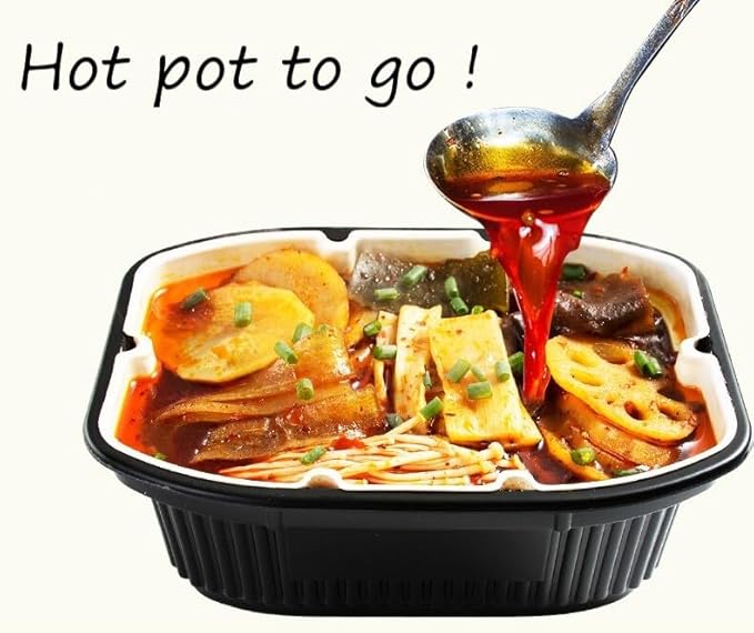 Moxiaoxian Self Heating Hot Pot Noodles no Electric Quick Self Cooking Spicy soup base 2 boxes