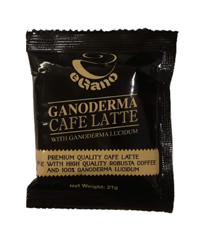 2 Boxes eGano Premium Ganoderma Cafe Latte Instant Coffee With Ganoderma Lucidum Extract (21g x 20 Sachets/Box)