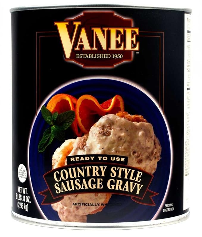 Entree Country Style Sausage Gravylb. 10 Can -- 6 Per Case