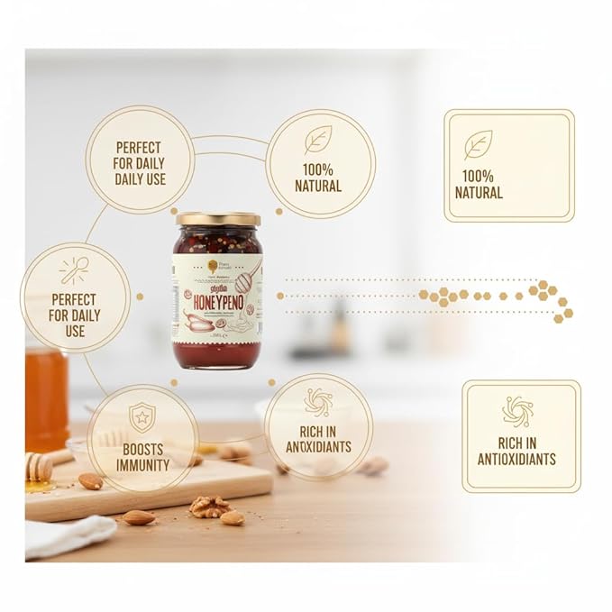 Reeq AlNahl Premium Natural Honey – 500g | Pure Fresh &amp Rich in Flavor | Perfect for Daily Use (Honeypino)