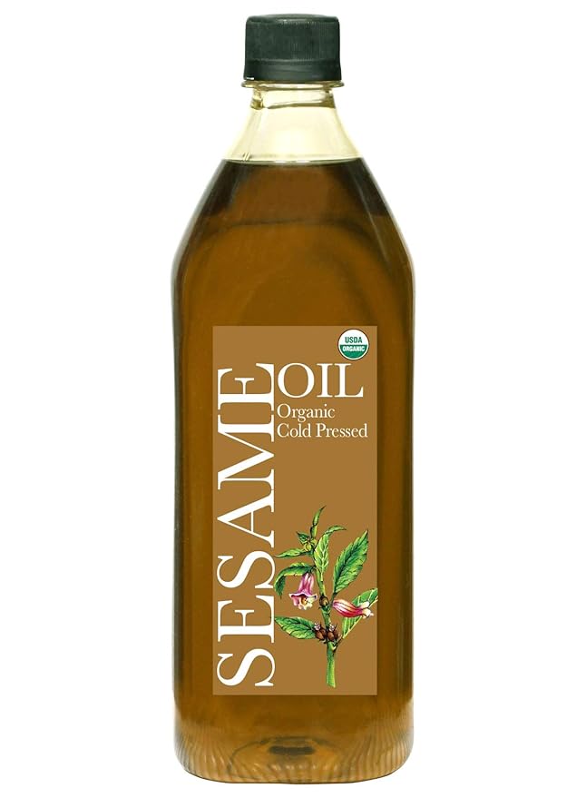 Daana Sesame Oil: CERTIFIED USDA ORGANIC EXTRA VIRGIN COLD PRESSED 34 fl oz