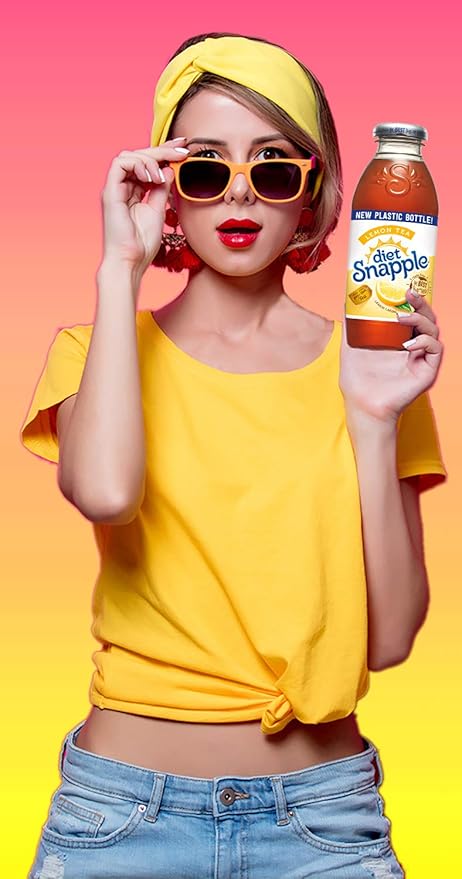 Diet Snapple - Diet Lemon Tea - 16 oz (9 Plastic Bottles)