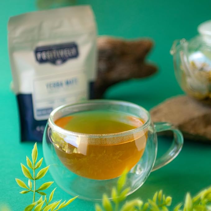 Organic Positively Tea Company Yerba Mate Tea Bags (Unsmoked) 100 Count Eco-Friendly Tea Bags Non-GMO