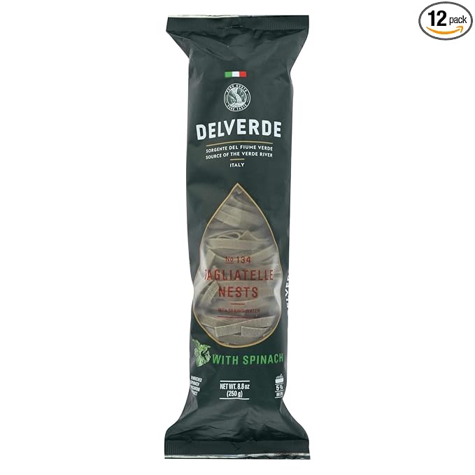 Delverde Tagliatelle Spinaci 8.8 oz (Pack Of 12)
