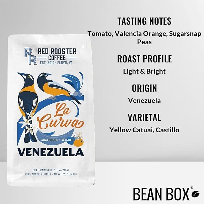 Venezuela La Curva - Roasted by Red Rooster Coffee - Whole Bean Coffee - 2 Pound Bag