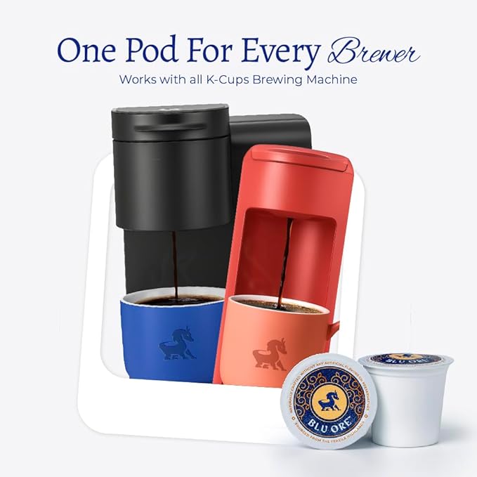 Blu Ore Premium Vietnamese Coffee Pods - Dark Roast - Recyclable Single Serve K-Cup Compatible (24 Count) - 100% Arabica Coffee No Preservatives or Artificial Flavor (Dark Roast)