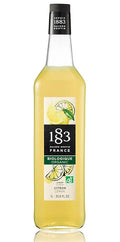 1883 Organic Lemon Syrup Drinks Made in France 1 Liter Glass Bottle