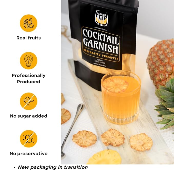 Dehydrated Pineapple slices bundle for cocktails