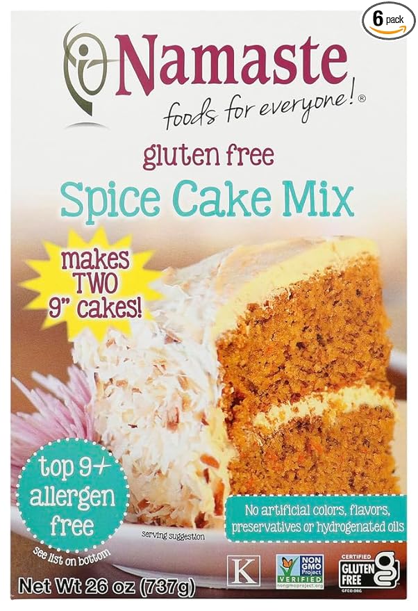 Namaste Foods Gluten Free Spice Cake Mix 26-Ounce Bags (Pack of 6) by Namaste Foods
