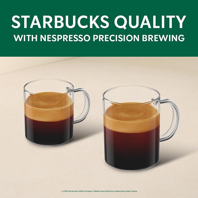 Starbucks by Nespresso Vertuo Blonde Roast Espresso 50-count Espresso Pods Brews 1.35 oz.