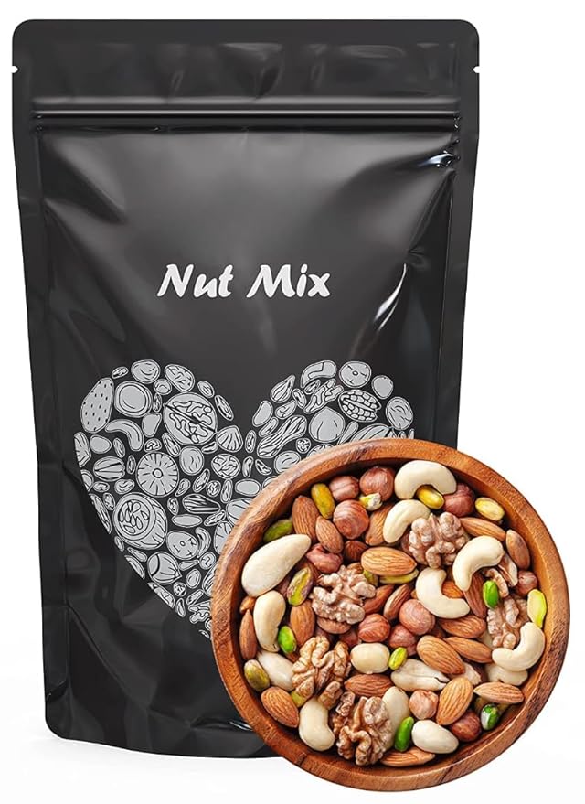 Generic Healthy Nuts Mix Natural Fresh Dried Fruits and Nuts Mix - Perfectly Balanced Dry Fruits Mixed Pack 9+ Nut Mix for Anytime Snacking -500 gm