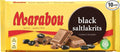10 Bars x 180g of Marabou Black Saltlakrits - Salty Licorice - Original - Swedish - Milk Chocolate