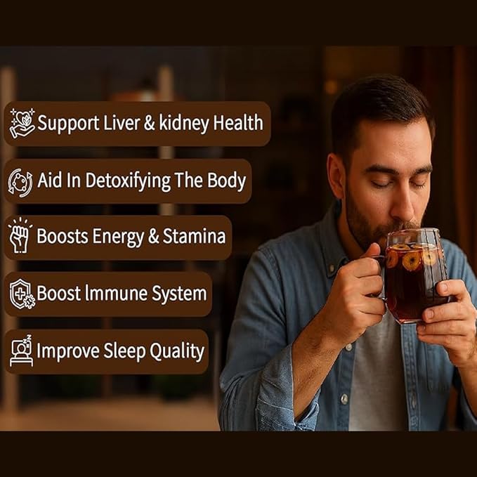 Turmeric Kidney Tea Formula Ginseng Eight Treasure Turmeric Ginseng Wolfberry Mulberry Maca Polygonatum Red DatesYam Natural Organic Healthy Kidney Cleansing Teas for Men &amp Women (1)