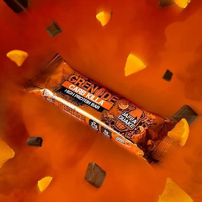 Grenade Carb Killa Bar-Jaffa Quake Box 12 Count