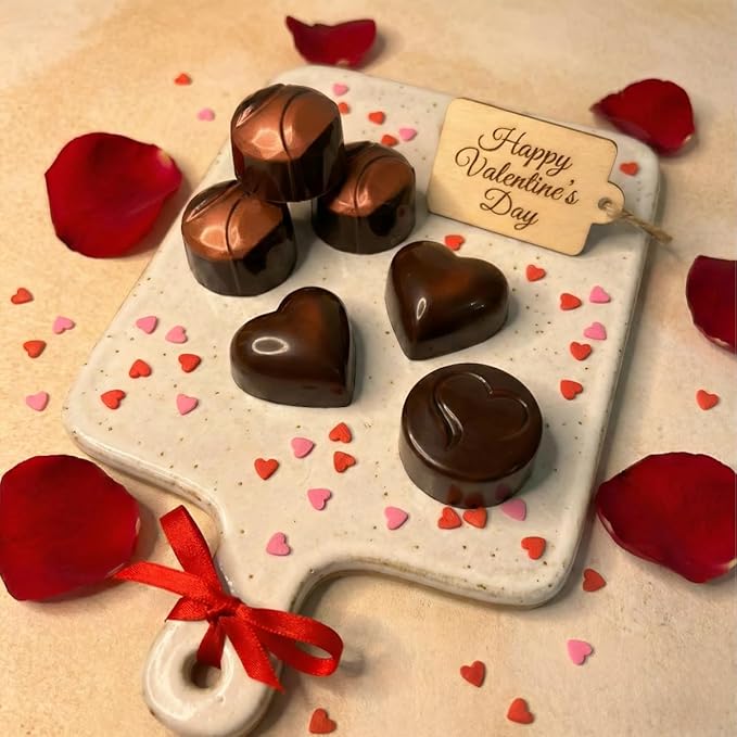 Assorted Dark Chocolate Bon Bons – 24 Piece Dark Chocolate Candy Box – Nut &amp Fruit Filled Chocolates – 280g