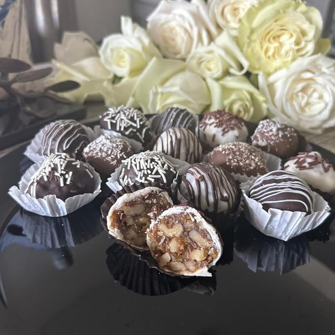 CHOCOCHELLA (12.3oz) – Premium Armenian Gourmet Delights | Walnuts &amp Dried Fruits Coated in Dark White &amp Milk Chocolate | 100% Natural No Added Sugar | Handcrafted Gift Box | Healthy &amp D
