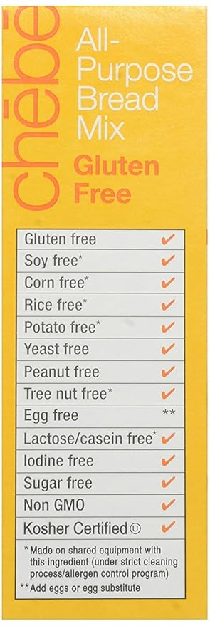 Chebe Bread All-Purpose Mix Gluten Free 7.5-Ounce Bags (Pack of 8)
