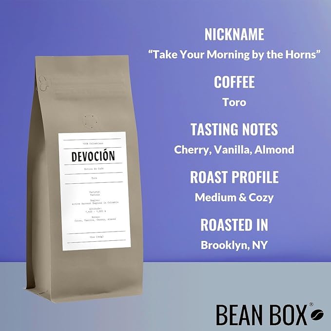 Bean Box Sampler - Roasted by Devocion 3-Pack Whole Bean Coffee Gourmet Coffee