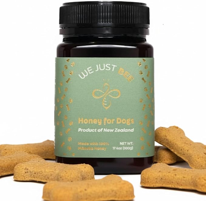 Manuka Honey for Dogs 500g/17.6oz – Premium New Zealand Dog Food Topper &amp Natural Treat | Raw Honey for Dogs for Immune Skin &amp Gut Support | Traceable Superfood – MGO 400+
