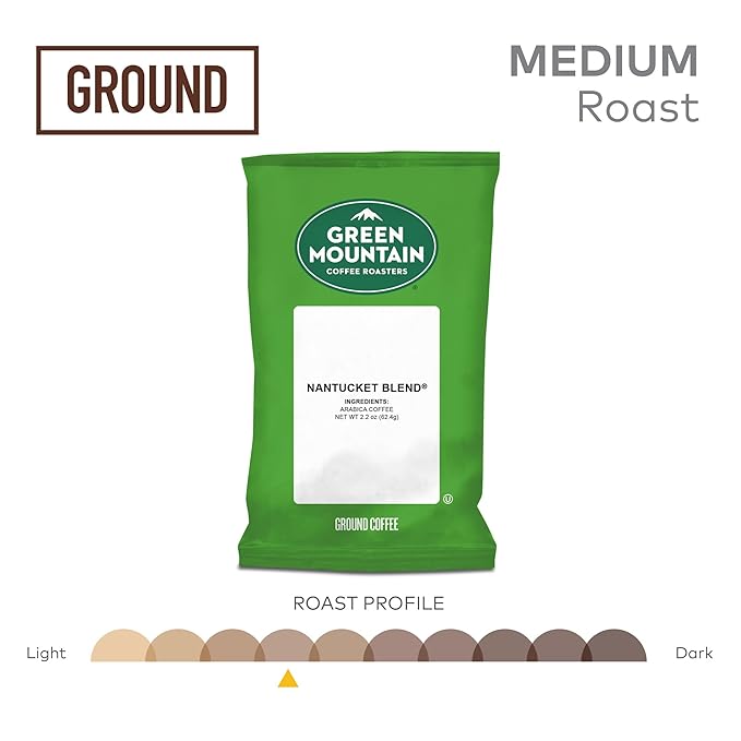 Green Mountain Coffee Roasters Nantucket Blend Keurig Fractional Packs 50 Count 2.2 oz
