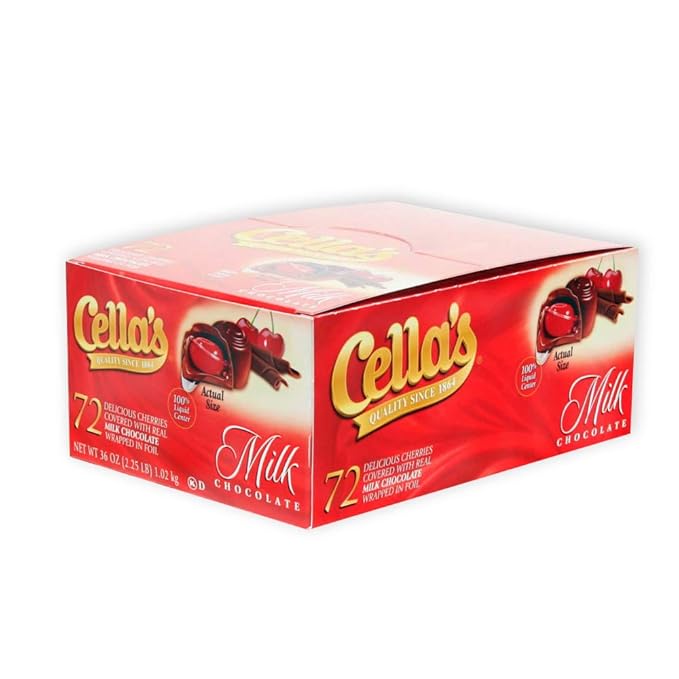Cella's Milk Chocolate Covered Cherries 72-Count Box
