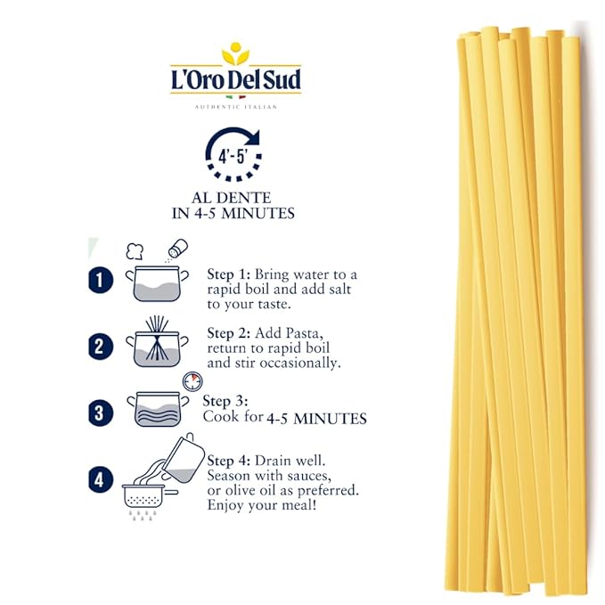 Organic Fettuccine Pasta 20 pack 100% Durum Wheat Italian Pasta Premium Quality Product of Italy 16 Ounce (20 Pack) by L'Oro del Sud