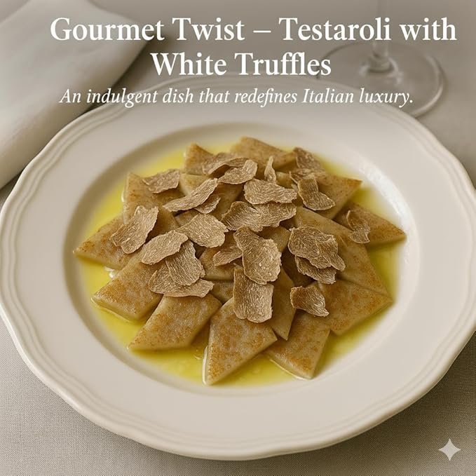 Testaroli Italian Artisanal Pasta - Ancient Italian Pasta Imported from Tuscany - Soft Rustic Texture Pancake Pasta - Ready to Cut &amp Boil - 17.6oz (500g) - Pack of 2
