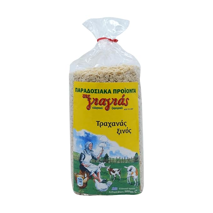 TIS GIAGIAS Sour Trahana – 500g | Traditional Greek Fermented Wheat &amp Yogurt Pasta