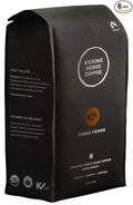 Kicking Horse Coffee 454 Horse Power Dark Roast Whole Bean 1 Kg (Pack of 6) - Certified Organic Fairtrade Kosher